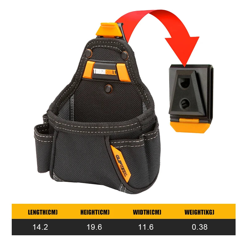 ToughBuilt TB-CT-25 Tape Measure / All Purpose Pouch Tools Packaging Bag