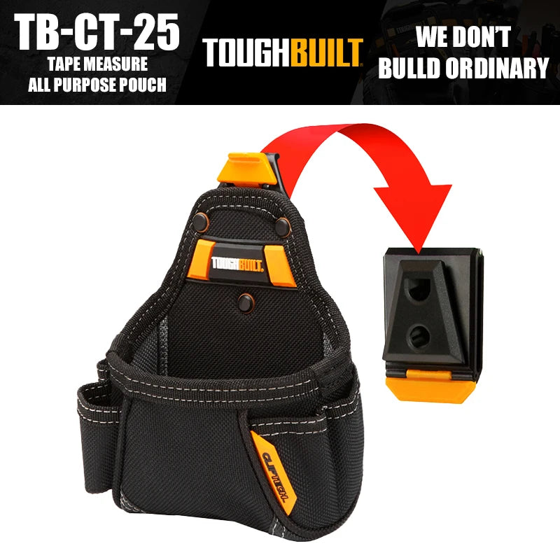 ToughBuilt TB-CT-25 Tape Measure / All Purpose Pouch Tools Packaging Bag